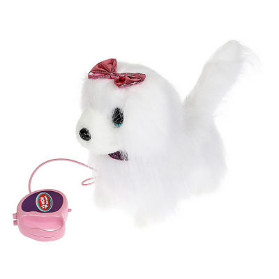 Интерактивный щенок Лесси 22 см с пультом поводком Мой питомец My Friends JX-14288 (12) 1